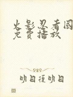 火影忍者国语版免费播放