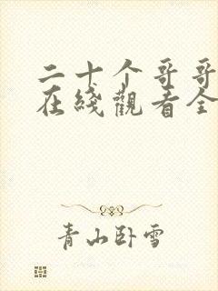 二十个哥哥动漫在线观看全集