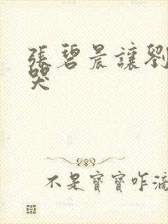 张碧晨让刘宇宁哭