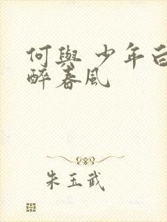 何与 少年白马醉春风