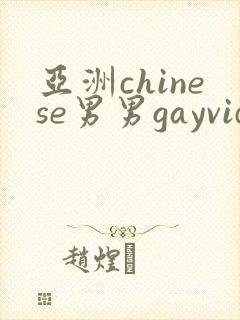 亚洲chinese男男gayvideo封面