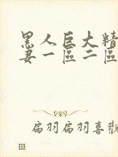 黑人巨大精品人妻一区二区封面