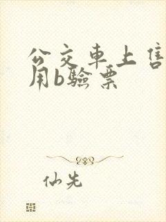 公交车上售票员用b验票