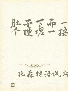 肚子下面一点有个硬块一按就痛