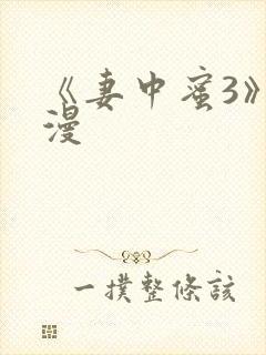 《妻中蜜3》动漫