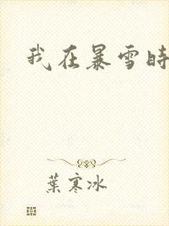 我在暴雪时分