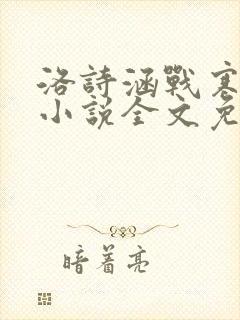 洛诗涵战寒爵的小说全文免费阅读封面