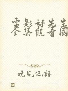 电影好先生免费全集观看国语