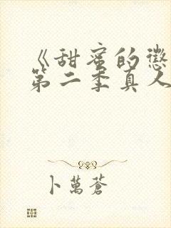 《甜蜜的惩罚》第二季真人版