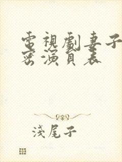 电视剧妻子的秘密演员表