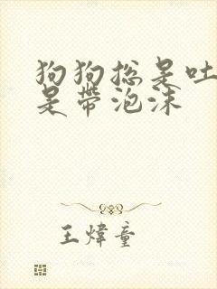 狗狗总是吐黄水是带泡沫