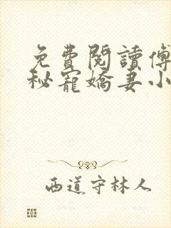 免费阅读傅少的秘宠娇妻小说