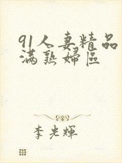 91人妻精品丰满熟妇区