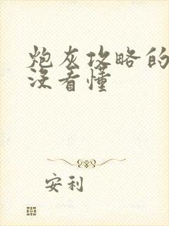 炮灰攻略的结局没看懂