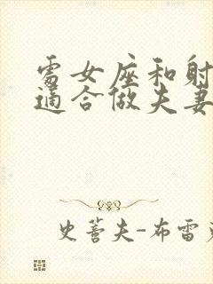 处女座和射手座适合做夫妻吗