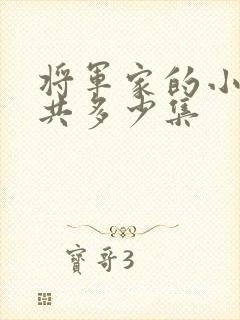 将军家的小娘子共多少集封面