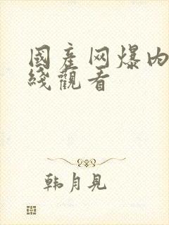 国产网爆内射在线观看