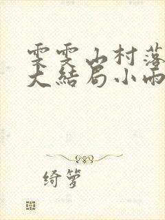 雯雯山村落难记大结局小雨点封面