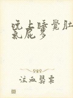 晚上睡觉肚子胀气屁多