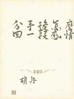 分手后怎么去挽回一段感情