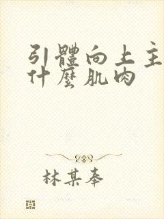 引体向上主要练什么肌肉