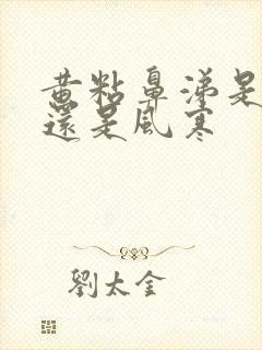 黄粘鼻涕是风热还是风寒