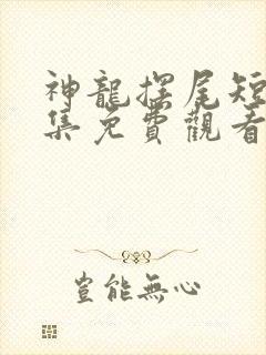 神龙摆尾短剧全集免费观看