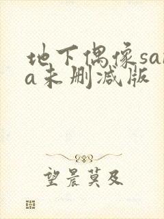 地下偶像sana未删减版