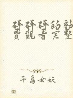 砰砰砰的动漫免费观看完整版高清