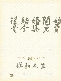 从结婚开始谈恋爱全集免费观看封面