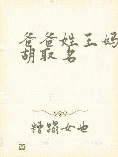 爸爸姓王妈妈姓胡取名