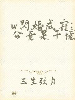 w闪婚成宠:老公竟是千亿大佬封面