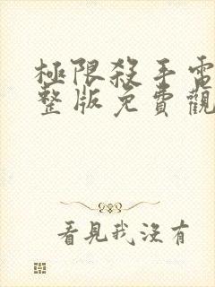 极限杀手电影完整版免费观看