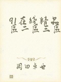 91在线精品一区二区三区封面