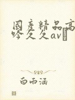 国产精品高潮呻吟久久av