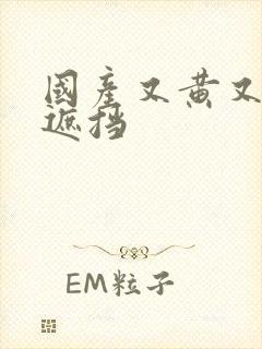 国产又黄又色无遮挡