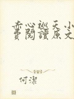 赤心巡天小说免费阅读原文