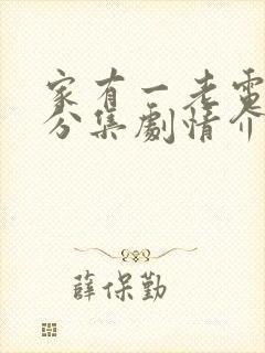 家有一老电视剧分集剧情介绍