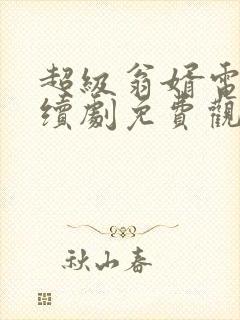 超级翁婿电视连续剧免费观看