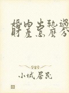 婚内出轨过错方财产怎么分割封面