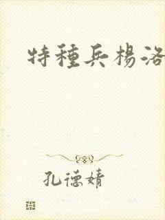 特种兵杨洛小说