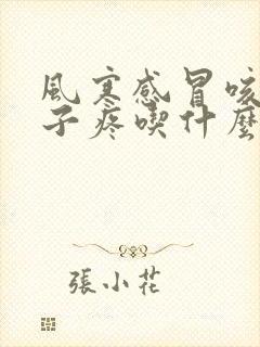 风寒感冒咳嗽嗓子疼吃什么药效果好封面