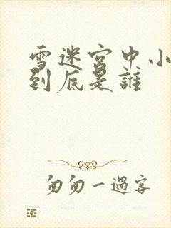 雪迷宫中小马哥到底是谁