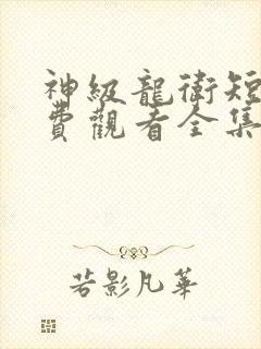 神级龙卫短剧免费观看全集