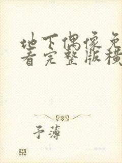 地下偶像免费观看完整版横风动漫