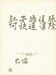 肚子肠道胀气如何快速消除