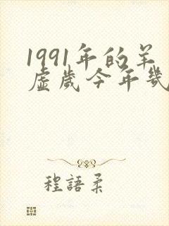 1991年的羊虚岁今年几岁了封面