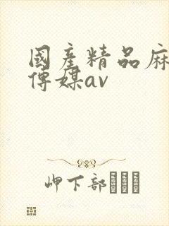 国产精品麻豆剧传媒av