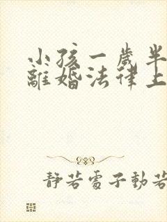 小孩一岁半夫妻离婚法律上会把小孩判给谁