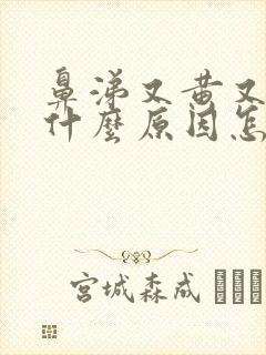 鼻涕又黄又臭是什么原因怎么办